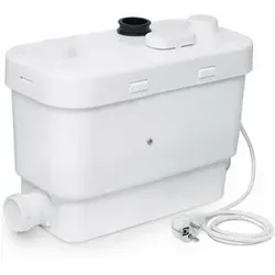 SFA Sanibroy Sanivite+ Haushaltspumpe für Grauwasser - Einteilige Toiletten: Hygienische Hebeanlage mit integrierter Rückschlagklappe, fördert Abwasser bis 5m hoch und 55m weit bei nur 42 dB Lautstärke.