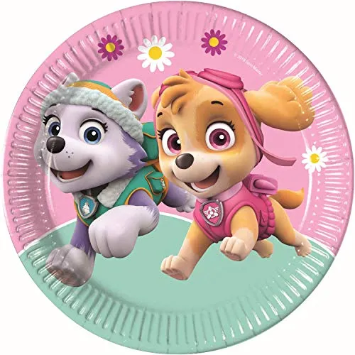 Procos Paw Patrol-Pappteller Everest + Skye 8 Stück bunt 23cm - Bunt
