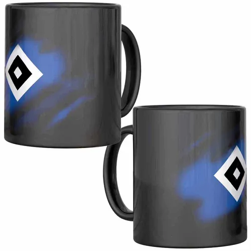 HSV Tasse Lex Kaffeetasse Becher Kaffeebecher HSV Logo HSV Fanartikel schwarz