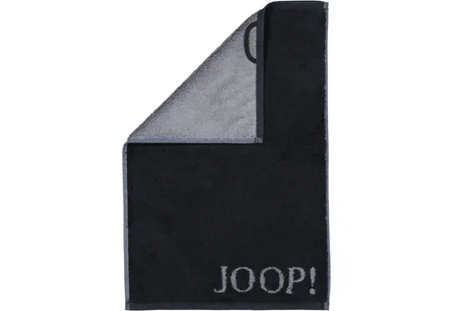 JOOP! Gästetuch Doubleface 30 x 50 cm Baumwolle Schwarz in schwarz von JOOP!