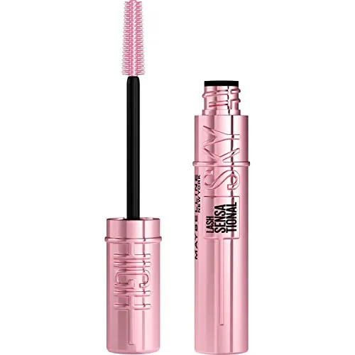 Maybelline New York Mascara für Volumen und Länge, Sky High – Farbe Very Black – limitierte Edition – 7,2 ml