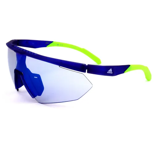 Adidas Sport Herren 99mm Matte Blaue Sonnenbrille SP0015-91X-0