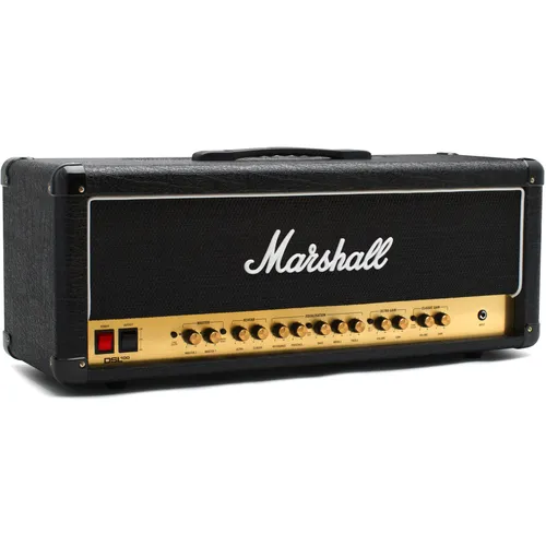 Marshall DSL100HR B-Stock - 100 Watt Röhrenverstärker - E-Gitarrenverstärker, B-Stock mit voller Garantie, bietet 2 Kanäle mit verschiedenen Klangmodi und Digital-Reverb für vielseitigen Sound.