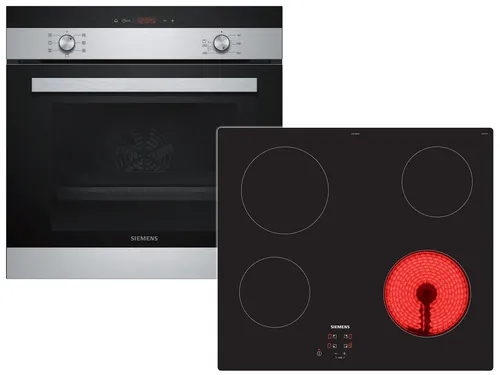 Siemens EQ112EA0EY Set Backofen HB113FBS1 + Glaskeramikkochfeld ET611AEA1E