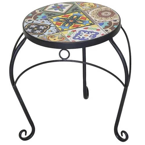 Annastore Mosaik Blumenhocker aus Metall von Annastore