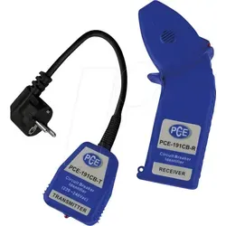 PCE Leitungssucher 191 CB Cabletracker - Leitungsfinder zur einfachen Ortung von Stromleitungen und Kurzschlüssen, inklusive Schukostecker und akustischem Alarm für zuverlässige Ergebnisse.