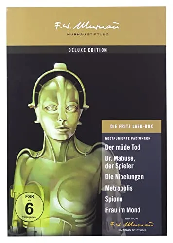 Fritz Lang - BOX (DVD) 9Disc - Filme, mit 9 Disc umfassender Sammlung von Fritz Langs Meisterwerken, inklusive exklusivem Bonusmaterial und in hochwertiger Papphülse versiegelt.