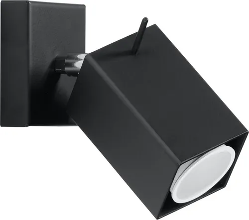Produktbild Schwarze Wandeleuchte aus Metall mit beweglichem Spot