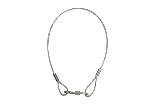 Showgear Showgear Safety Cable 4 mm WLL: 40 kg - 50 cm - Silber Drahtseil