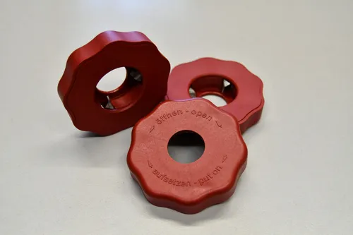 EasyDrehFix Flaschenöffner Aufschraubhilfe Öffnungshilfe Kinder Senioren weinrot