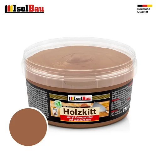 Holzkitt Spachtelmasse Holzspachtelmasse Außen Innen 250g Nussbaum ( Nr. 3 )