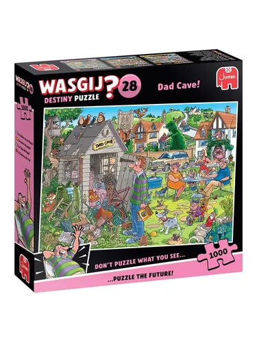 Jumbo Spiele Wasgij Destiny 28 - Papas Gartenhaus Puzzle - Standard-Puzzle mit 1000 Teilen, fördert die Fantasie und Kreativität, ideal für Erwachsene, die eine spannende Herausforderung suchen.