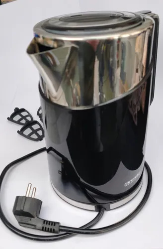 Arendo Edelstahl Wasserkocher 1,7L mit Cool Touch 3000W