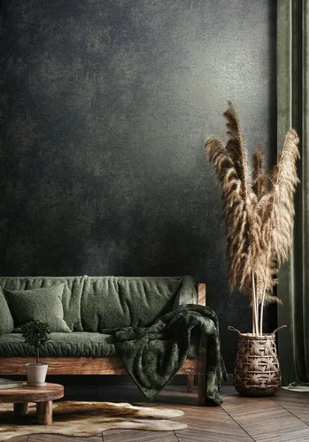 Marburg Vliestapete Textured Tapestry, unifarben mit Farbeinsatz, moderne Tapete für Wohnzimmer Schlafzimmer Küche