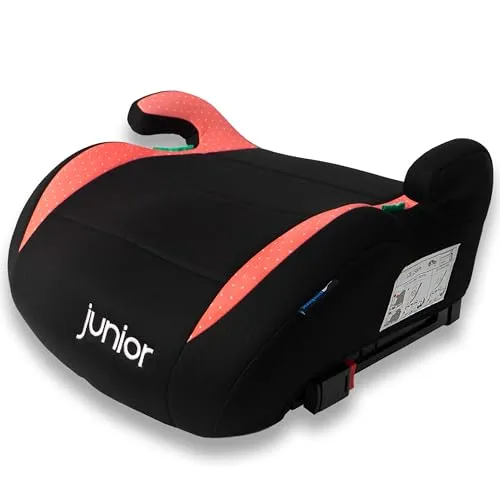 PETEX Auto-Kindersitzerhöhung Max Plus mit Isofix - Kinderautositze für 7 bis 12 Jahre, geprüft nach i-Size ECE R129 mit stabiler Isofix-Befestigung und abnehmbarem, waschbarem Bezug für hohen Komfort.