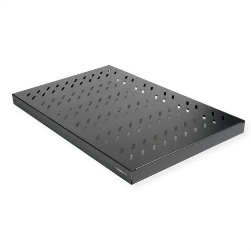 19-Zoll Fachboden 1 HE, verstellbar Tiefe 700, 50 kg schwarz