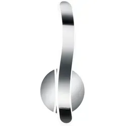 Reality Leuchten LED Wandleuchte Parma R27071106 – Dimmbare Metall Chrom Leuchte - Wandleuchte Parma aus Metall Chrom mit energiesparender 11 Watt LED. Neutralweißes Licht (4000K) und Switch Dimmer für drei Helligkeitsstufen – ideal für stimmungsvolle Beleuchtung.