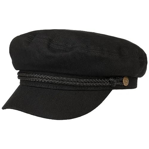 Brixton Fiddler Cap - Unisex Zeitungskappe in Schwarz, X-Large - Schirmmützen für Herren mit perfekter Passform und hochwertiger Maßgeschneiderter Auskleidung für höchsten Tragekomfort.