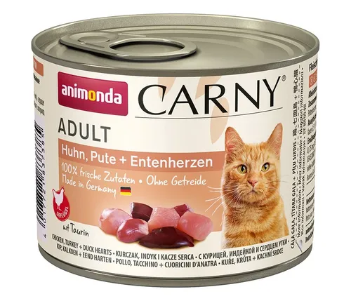 ANIMONDA Carny Adult Geschmack: Huhn. Truthahn. Entenherzen - Nass 4017721837385