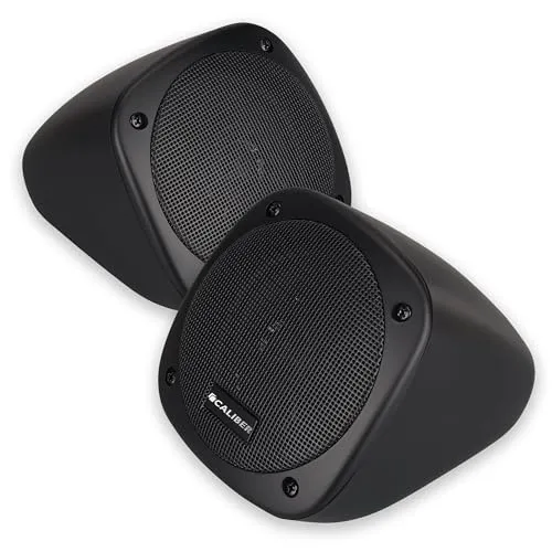 Caliber 2-Wege Aufbaulautsprecher Set (80 W) (CSB1) - Car HiFi Lautsprecher mit kraftvollem 80 W Klang, ideal für ein beeindruckendes Hörerlebnis im Auto.