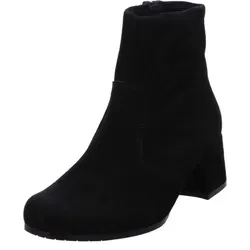 Semler Klassische Stiefeletten Damen 373430383837 Schwarz 40 EU - Wanderschuhe aus feinem Veloursleder mit cromfreiem Innenleder, ideal für elegantes Auftreten und bequemen Tragekomfort dank praktischem Reißverschluss und stabilem Blockabsatz.