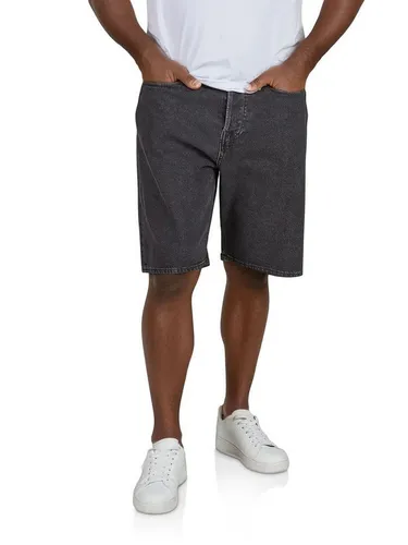 JACK & JONES Baggy Fit Jeans Shorts JJIALEX JJCOOPER - Herren-Shorts im Baggy Fit, ideal für den Sommer. Mit hohem Bund und weiten Oberschenkeln, perfekt für Freizeit und Urlaub. Hochwertige Verarbeitung und stylisches Design in Black Denim.