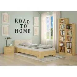 Funktionsbett Bettrahmen 100x190 – Vielseitiges Gästebett - Stabiles Funktionsbett in 100x190 cm, ideal für Gäste oder Jugendliche. Wählbares Zubehör für individuellen Komfort. Aus hochwertigem Kiefernholz, einfach zu montieren und mit hoher Tragkraft.