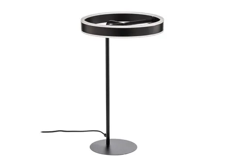 Lucande Tischleuchte Yekta - Dimmbare LED 18 W - Nachttischleuchte mit modernem Ringdesign, dimmbar in drei Stufen für individuelle Lichtatmosphäre.