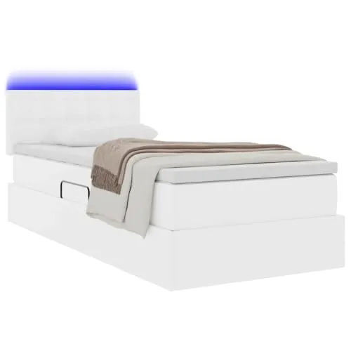 vidaXL Bett mit Stauraum und LED