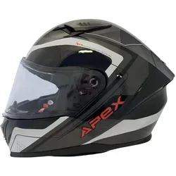 Apex Motorradhelm FI100 Valencia mit Sonnenvisier - Motorradhelm mit integriertem Sonnenvisier, herausnehmbarem Innenfutter und Vorbereitung für Kommunikationssystem – ideal für Komfort und Sicherheit auf jeder Fahrt.