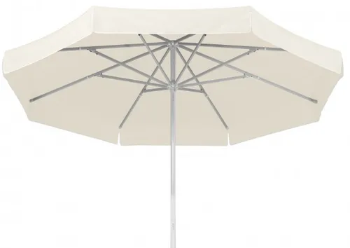 Schneider Gastro Sonnenschirm Jumbo, rund, Ø400 cm, Weiß - Sonnenschirme für Gastronomie, XXL-Format mit 4 m Durchmesser und LSF 50+ für optimalen UV-Schutz. Wetterfest und pflegeleicht, ideal für den Außenbereich.