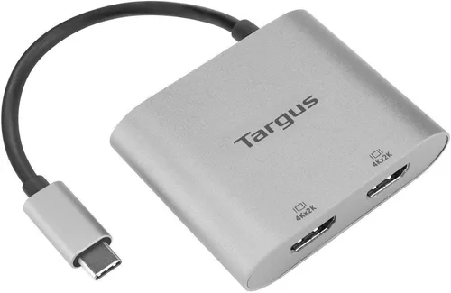 Targus Videoadapter USB-C silber HDMI 4K - Weiteres Notebook-Zubehör mit Plug & Play Funktion, ermöglicht eine einfache Verbindung für 4K-Videoübertragung und ist ideal für Präsentationen.