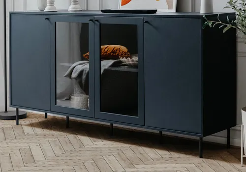 Furn.Design Sideboard Barina in Blau in blau von Furn.Design