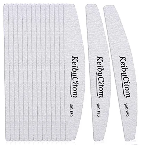 Nagelfeile 16 Stk-Professionelles Nagelfeilenset Doppelseitig 100/180 Grit Emery Board Maniküre-Werkzeuge Für die Nagelpflege und das Styling