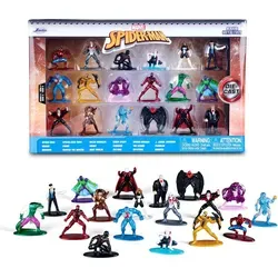 Jadatoys 253225031 - Marvel Multi Pack Nanofigs, Welle 9 - Spiderman Figuren - Figuren im Fertigmodell, ideal für Marvel-Fans und Sammler, mit detailgetreuen Spiderman Motiven.