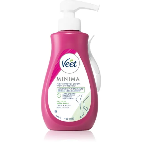 Veet Minima Dry Skin feuchtigkeitsspendende Depilationscreme für trockene Haut 400 ml