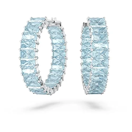 Swarovski Matrix Kreolen in blau von Swarovski