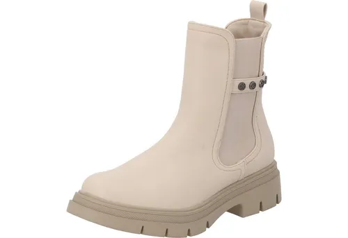 Palado Chelsea Boots Damen Trinda by Sila Sahin – Beige UK4,5 - EU37 - Wanderschuhe mit leicht gefüttertem, veganem Obermaterial für optimalen Komfort und Wärme im Herbst und Winter. Rutschfeste Sohle für Stabilität auf jedem Terrain.