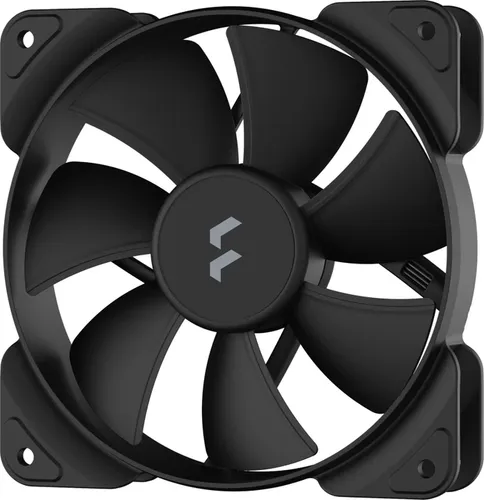 Fractal Design Aspect 12 PWM Black - 120 mm Gehäuselüfter, leise mit nur 10 dB(A) und effizientem Luftstrom bis 56 CFM