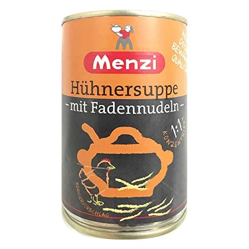 Menzi Hühnersuppe mit Fadennudeln (400ml Dose)