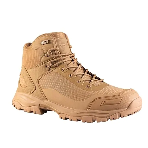 Mil-Tec Tactical Ripstop Schuhe - Beige (Coyote) - 10 US - Wanderschuhe aus strapazierfähigem Ripstop-Gewebe mit atmungsaktivem Futter und rutschfester Laufsohle für optimalen Komfort und Stabilität im Gelände.