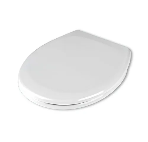 Stabilo Sanitär WC-Sitz Stabilo-Sanitaer WC-Sitz mit Absenkautomatik Toilettensitz weiß (Komplett-Set, 1-St., mit Edelstahl-Befestigungsschrauben), mit Absenkautomatik