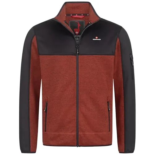 Höhenhorn Naurun Herren Fleecejacke Hybridjacke Rot Gr. M