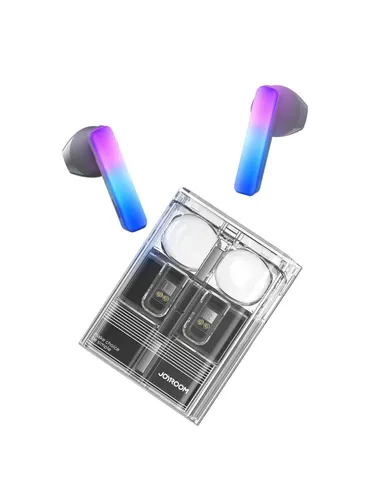 Joyroom JR-TC1 Wireless In-Ear Kopfhörer mit LED Lichtern - Kopfhörer mit einzigartigem LED-Design, Bluetooth 5.3 für stabile Verbindung und 13-mm-Lautsprechern für kraftvollen Klang – ideal für Musikliebhaber!