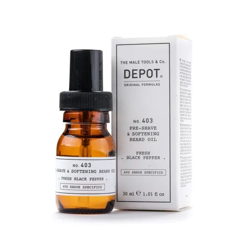 Depot Haaröl No. 403 Pre-Shave & Softening Beard Oil Fresh Black Pepper 30 ml