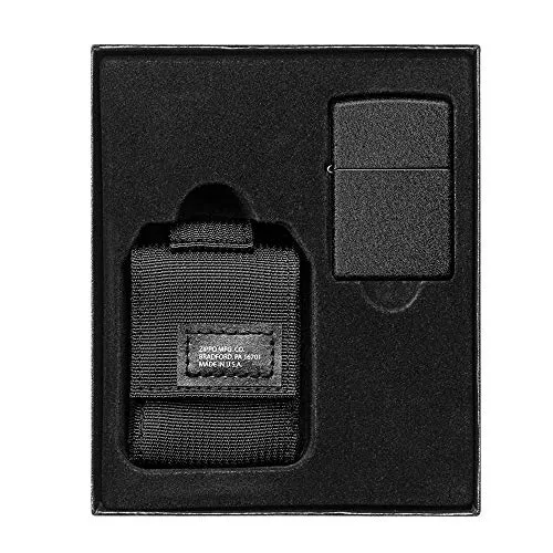 Zippo Black Tactical Pouch Lighter Gift Set von Zippo