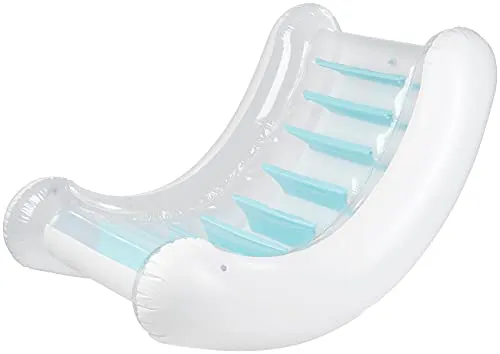 infactory Poolsessel aufblasbar: Aufblasbarer Sessel für Pool, Strand & Garten, 140 x 105 x 90 cm (Luftsessel, Pool Sitz aufblasbar, Wasserspielzeug)