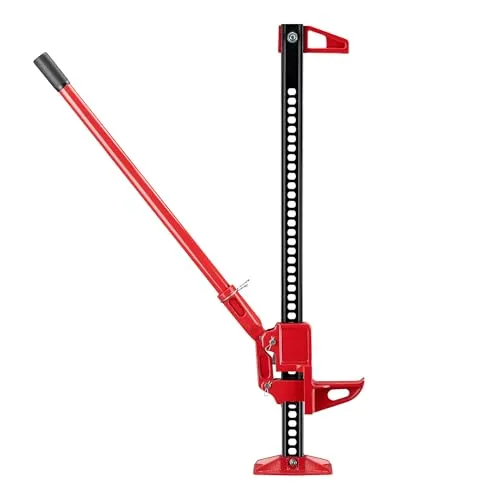 Wiltec 60‘‘ Wagenheber - Offroad Farm Jack bis 3000 kg - Rangierwagenheber mit max. 135 cm Hubhöhe, ideal für Geländewagen, SUVs und ATVs. Robuste Stahlkonstruktion garantiert sicheren Halt auf unebenem Untergrund.