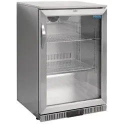 Polar Serie G Edelstahl Barkühlschrank mit Klapptür 138L von Polar