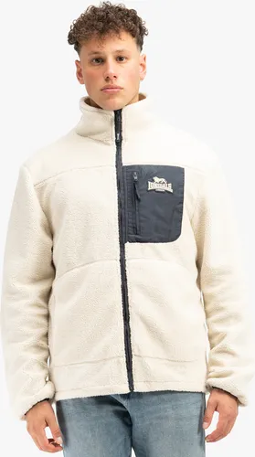 Lonsdale Lartington Jacke Beige 3XL - Funktionsjacke aus Sherpa mit Stehkragen, modischen Details und elastischen Bündchen für optimalen Tragekomfort und Wärme an kalten Tagen.